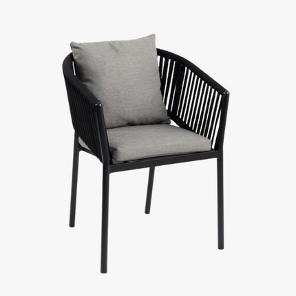 Vidar tuinstoel - Zwart - Weerbestendig - Tierra Outdoor