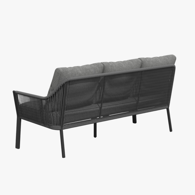 Elin Lounge Bank - Antraciet - 3 zits - 198x78,5x83 cm