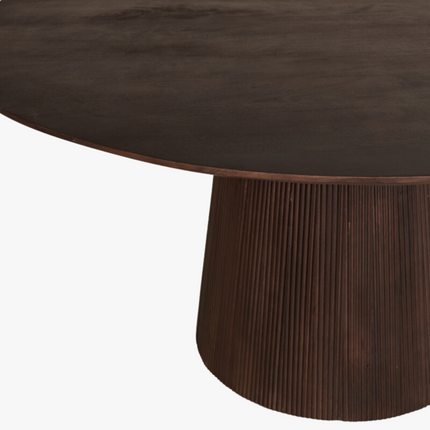 Bas Eettafel - Donkerbruin - ø150 cm